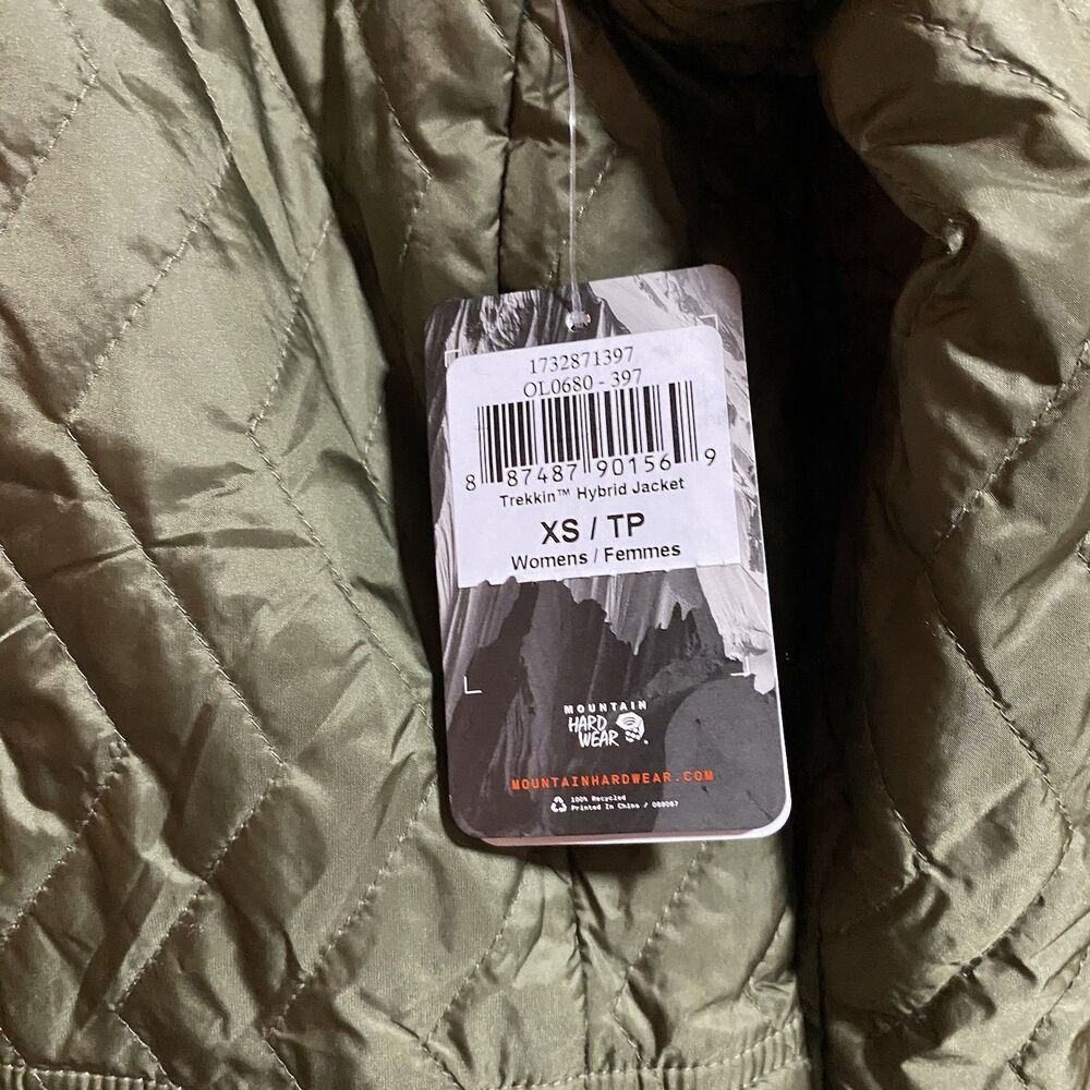 NWT Mountain Hardwear Women’s XS Trekkin Hybrid Jacket Green - Picture 6 of 9
